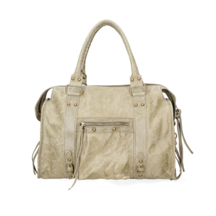 Borsa a spalla da donna - Modello Elara - Vera pelle - 41.0 x 28.0 x 13.0 cm