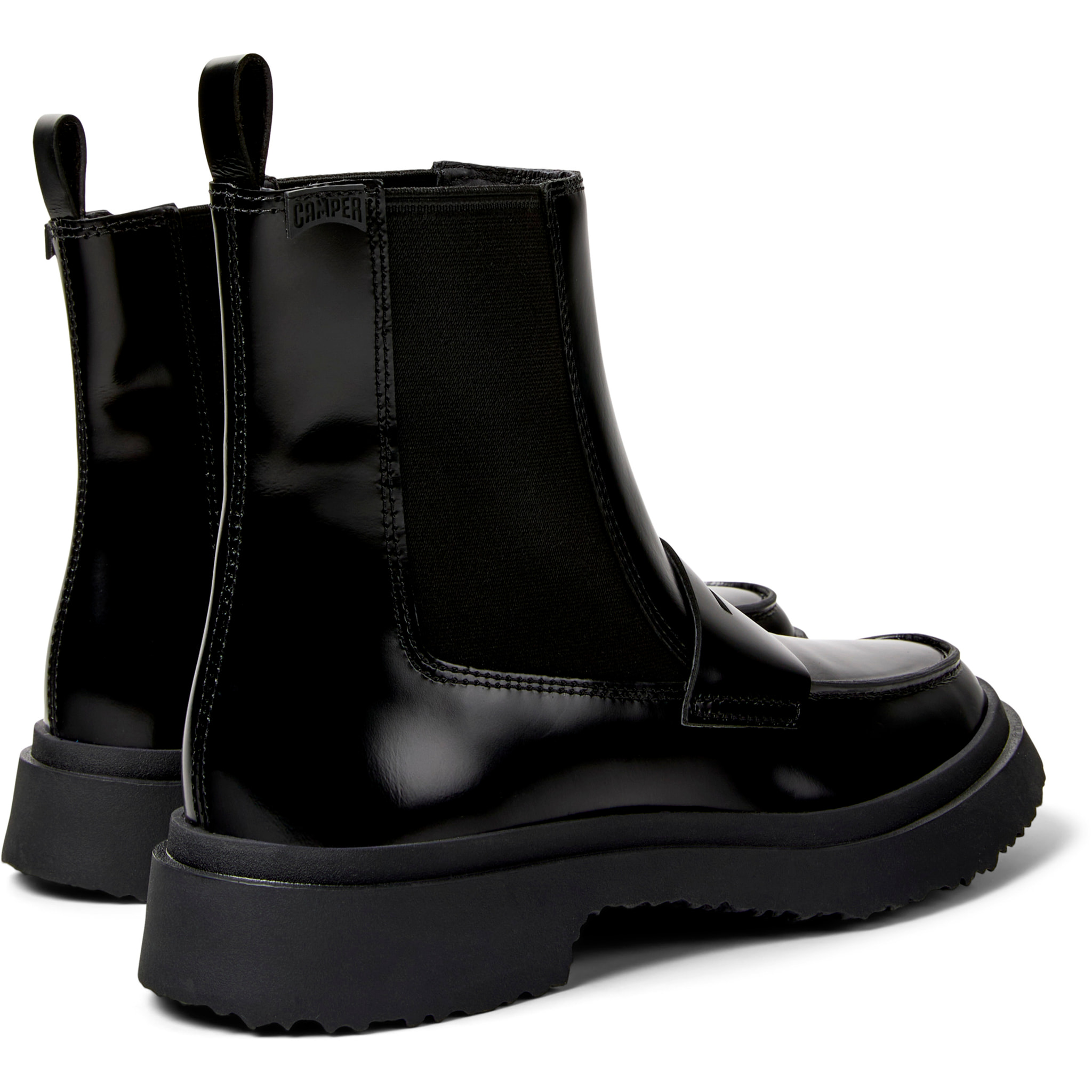 Botines - CAMPER Walden - Negro - Cuero liso