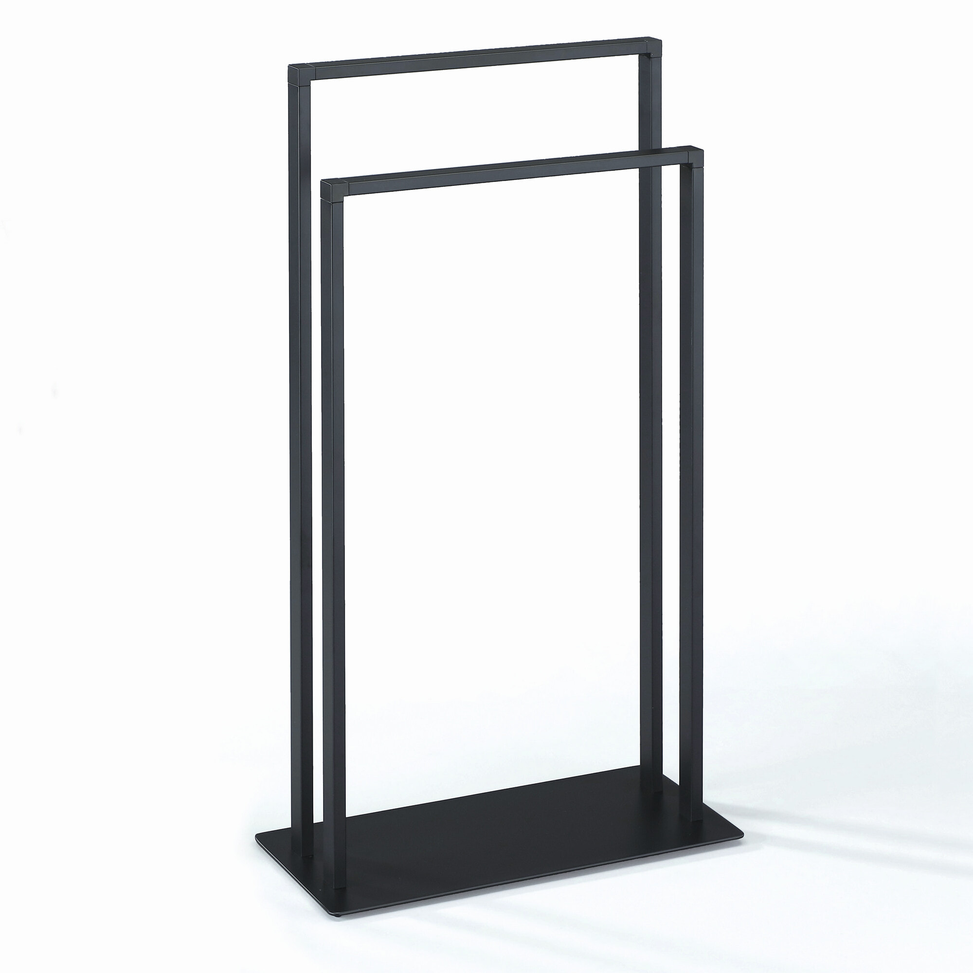 Porte-serviettes colonne Tomasucci EMORI, en acier, noir, 45 × 20 × 81 cm