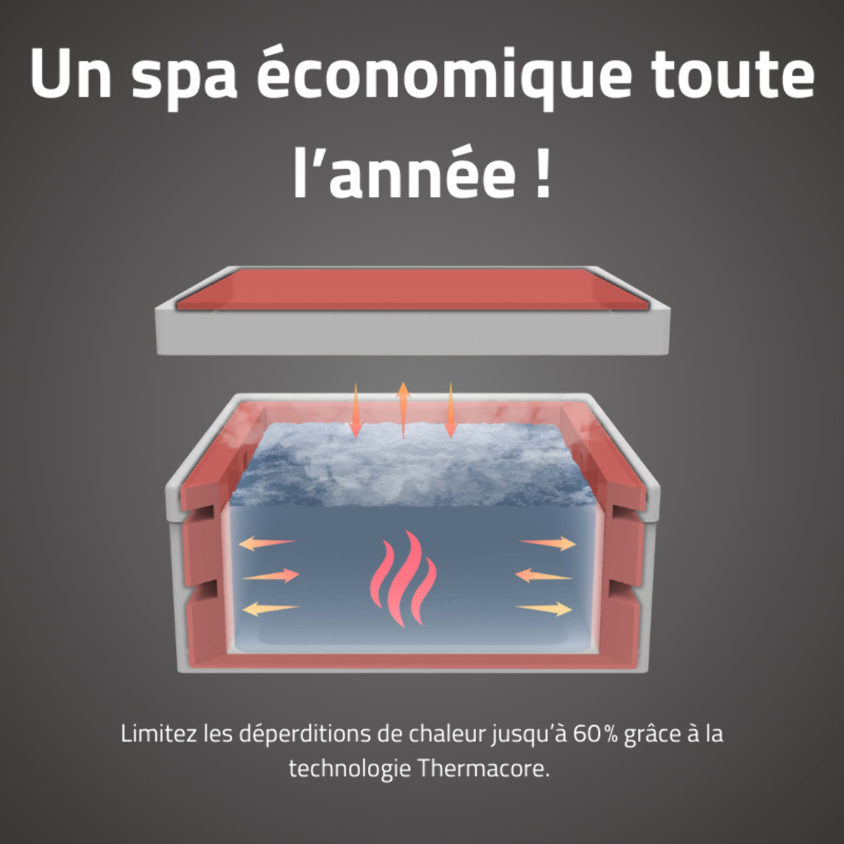 Bestway Spa semi rigide carré Lay-Z-Spa Stockholm Smart AirJet avec WiFi 4-6 personnes