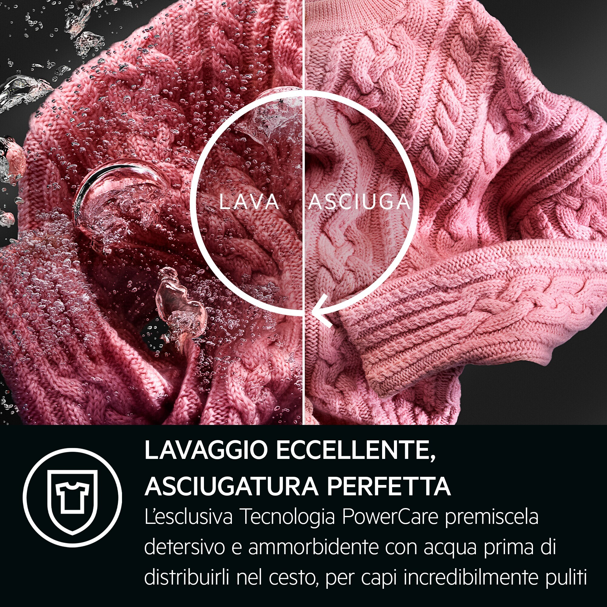 AEG Lavasciuga Kombi Serie 8000 PowerCare 10 kg LWR8T166YAB