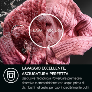 AEG Lavasciuga Kombi Serie 8000 PowerCare 10 kg LWR8T166YAB