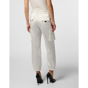 PHILIPP PLEIN Satin Cargo Fit Drawstring Trousers