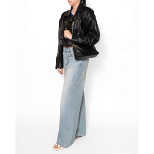 Borsa a spalla da donna In Vera pelle Made in Italy 26x14x9 cm