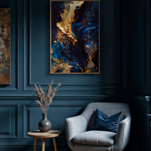 STAMPA SU TELA LACCATA C/CORNICE ANDROMEDA -A- CM 60X4X90