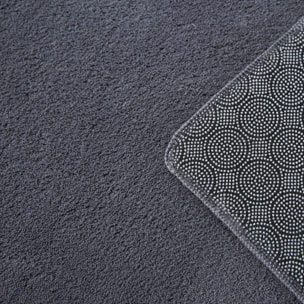 MOSCOU - Tapis rond uni Gris