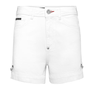 PHILIPP PLEIN Denim Shorts ICONIC PLEIN