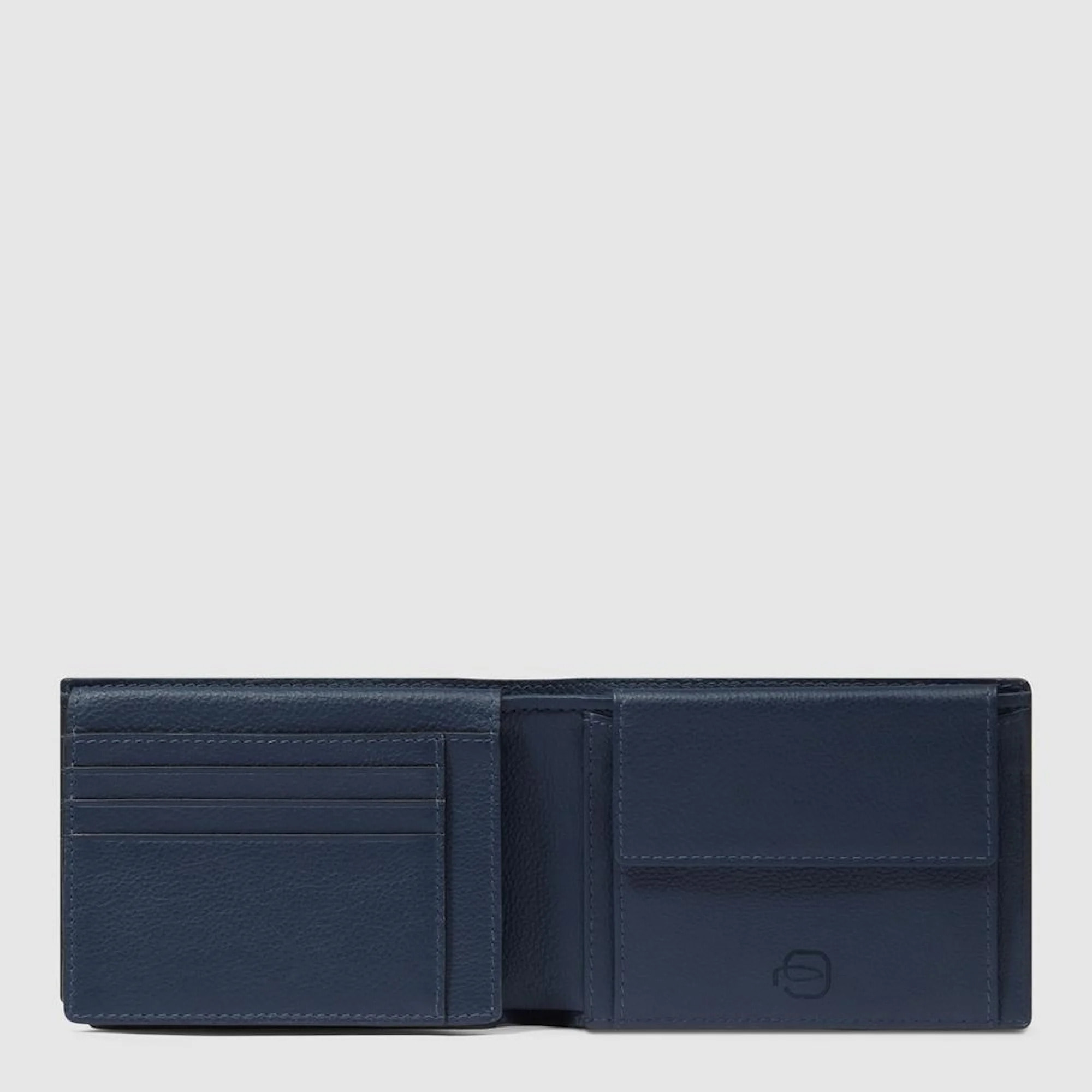 Piquadro Portafogli con porta documenti, portamonete e porta carte di credito con protezione RFID