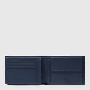 Piquadro Portafogli con porta documenti, portamonete e porta carte di credito con protezione RFID