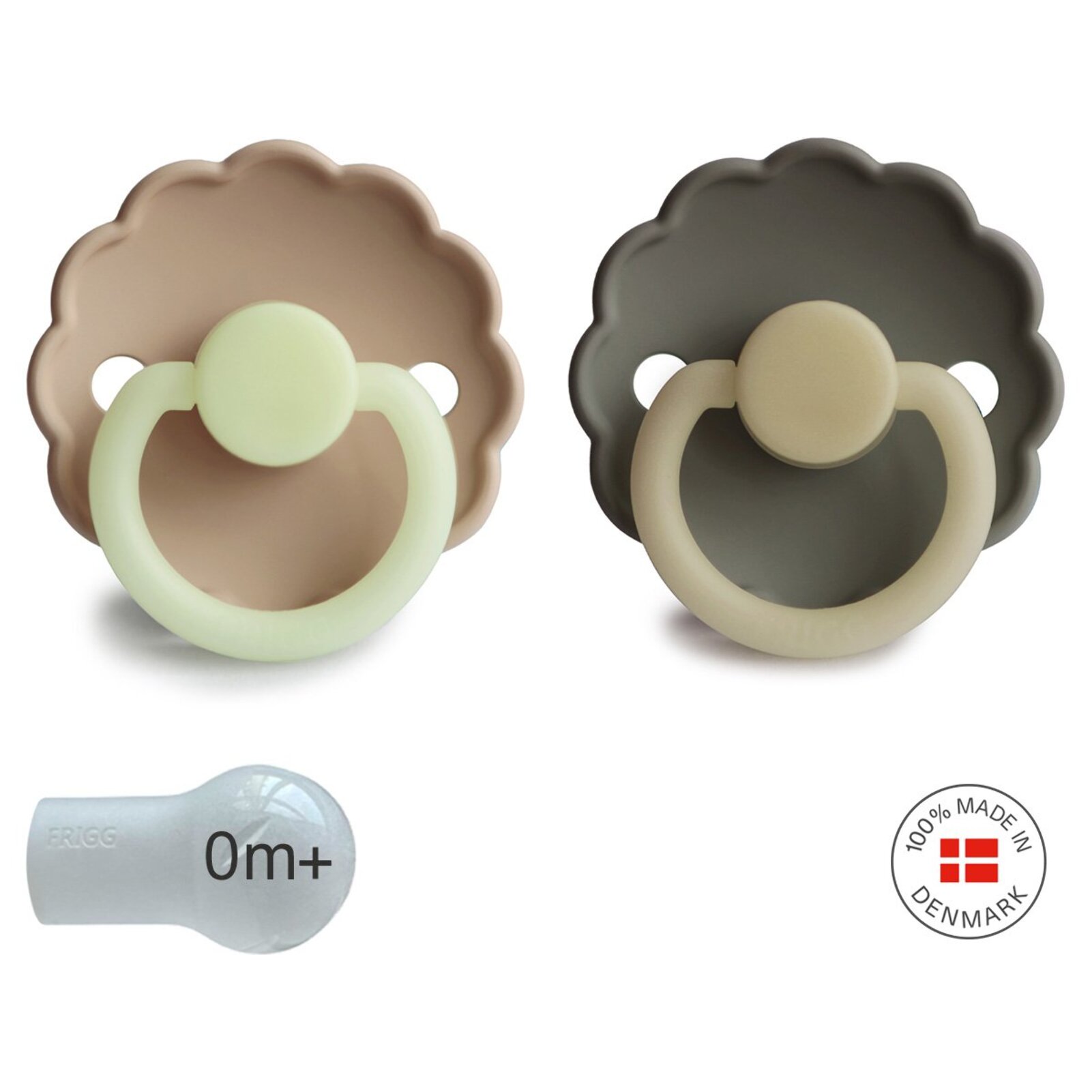Frigg Pack 2 Chupetes Night Silicona Daisy