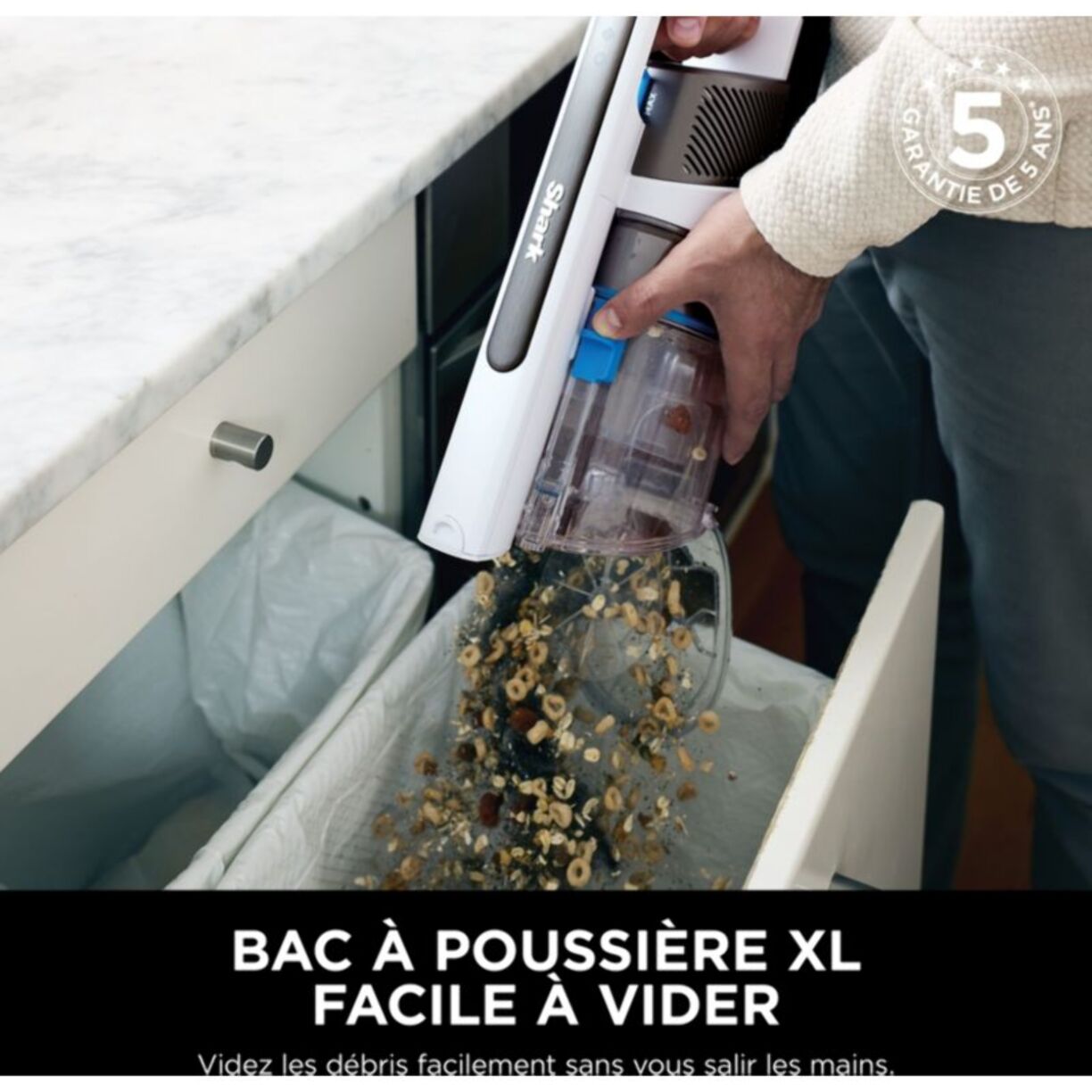 Aspirateur balai SHARK IZ380EUT PowerPro Pet avec brosse motorisée pour poils d’animaux