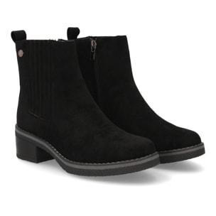 Botín mujer con tacón cierre elástico