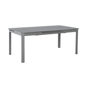 Table de jardin extensible aluminium + 8 assises SORIA + BUFFALO