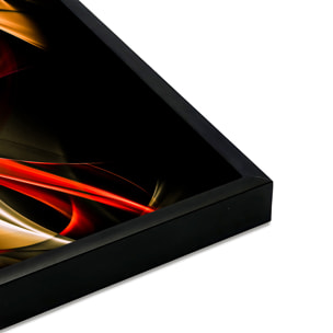 Affiche encadrée art abstrait lumineux Affiche + cadre en métal - Noir