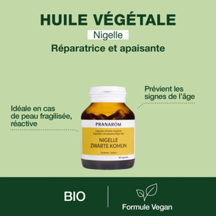 Pranarom - Capsules d'Huile Végétale de Nigelle - 60 capsules