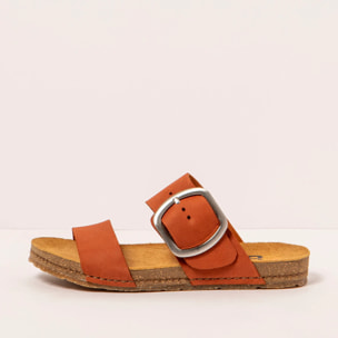 Sandalias 0175 NOBUCK DARK ORANGE/ CRETA color Dark orange