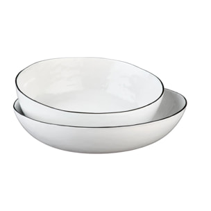Corbeille à fruit PURE Ø29cm et Ø33,5cm - 2 pièces - Blanc Neige