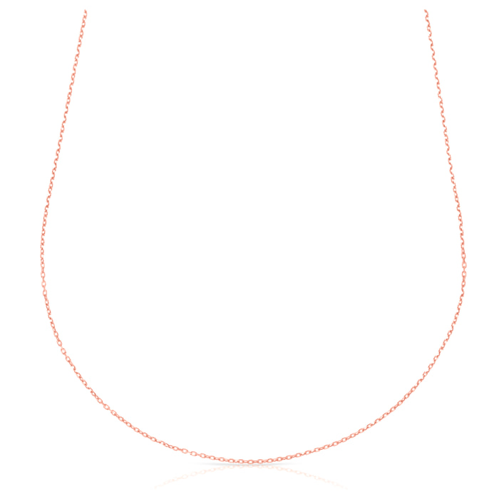 Collar Plata de Ley 925 con trama Forzatina de alargue y eslabones planos