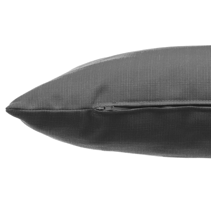 Coussin déco d'extérieur "Korai" ardoise 30x50cm en polyester