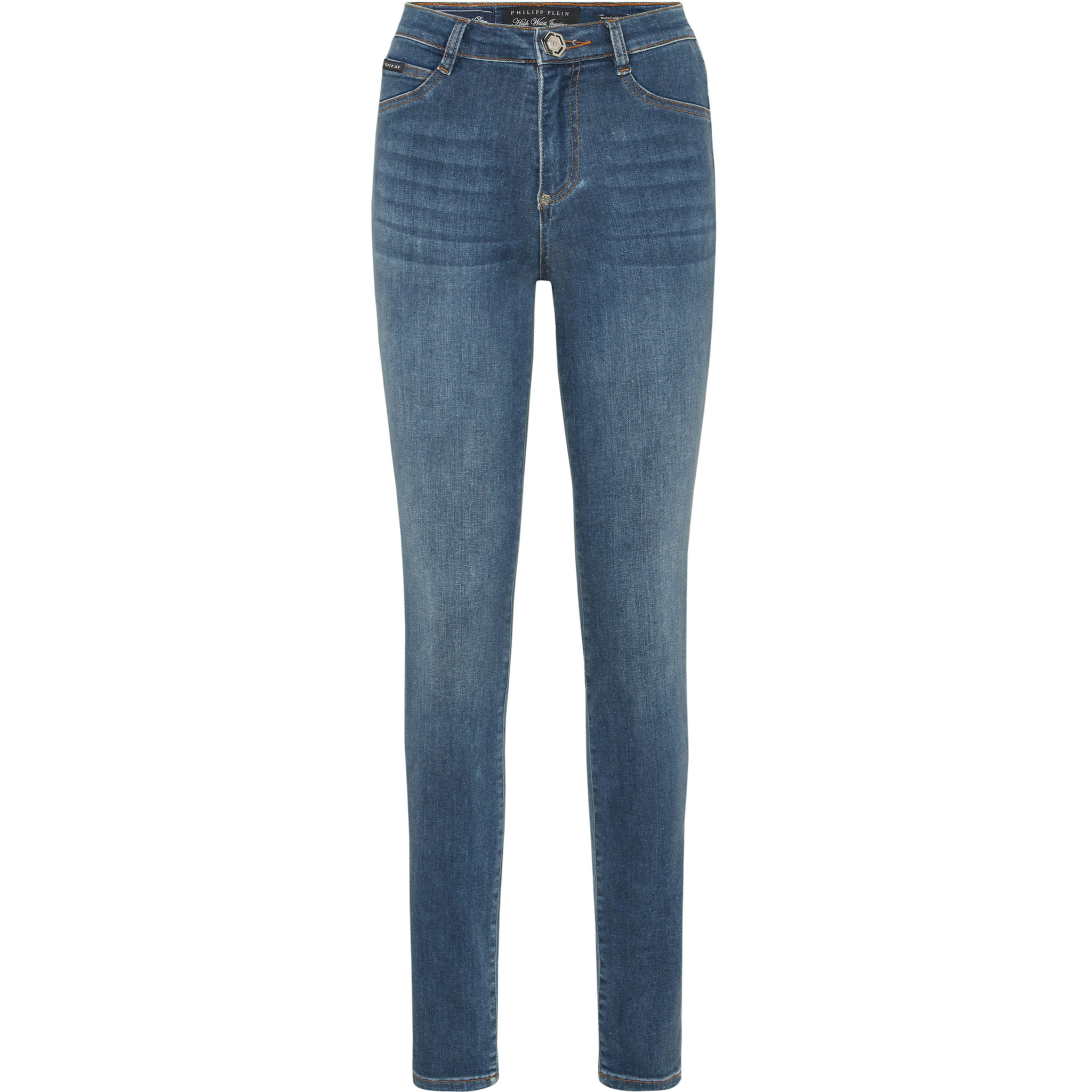 PHILIPP PLEIN Jeggings de cintura alta LOGO