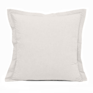 Parure de draps 100% coton uni - essentiel - chantilly