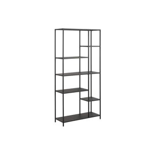 Bibliothèque ouverte design en métal noir L80 cm PODIUM