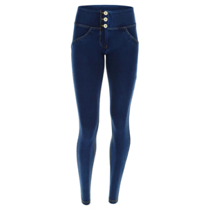 Pantalone WR.UP® skinny a vita media lunghezza regular in denim elasticizzato