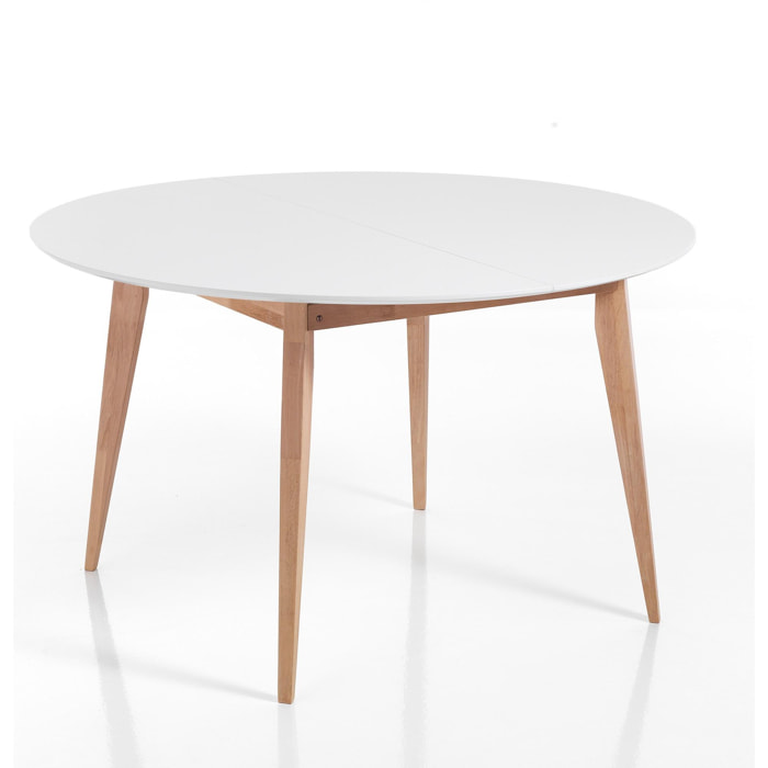 Tomasucci Table ronde extensible JAK Blanc