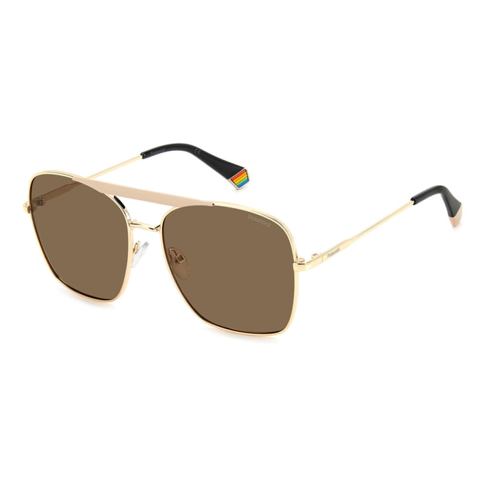 Polaroid - lunettes de soleil - blanc cassé - Couleur des verres : bronze - UV : cat. 4