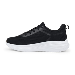 Sneakers in tessuto con rinforzi tecnici e suola ultraleggera