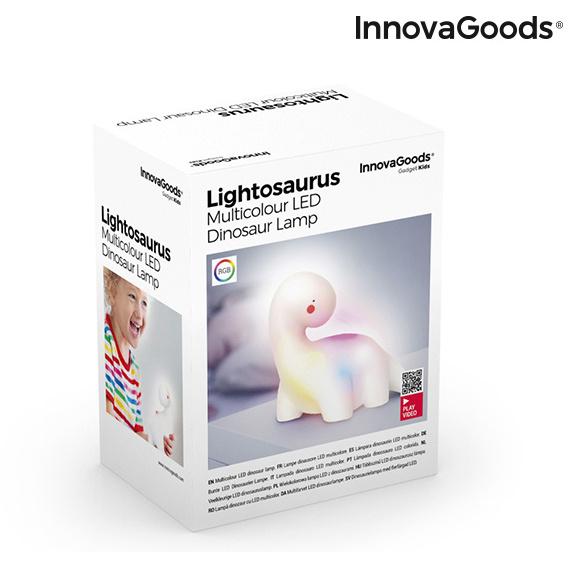 Lampada Dinosauro LED Multicolor Lightosaurus InnovaGoods