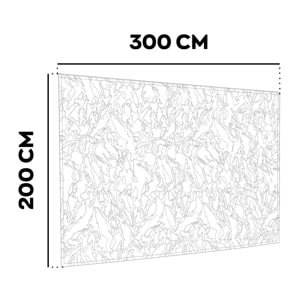 Telo Laterale per Gazebo da Giardino 300x200 cm in PVC Camouflage