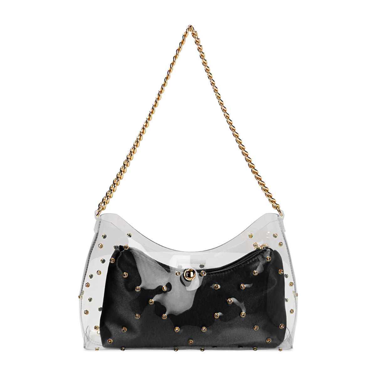 Mini bag nera in pvc