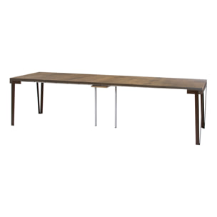 Console extensible 90x40/300 cm Rio Noyer cadre Ruille