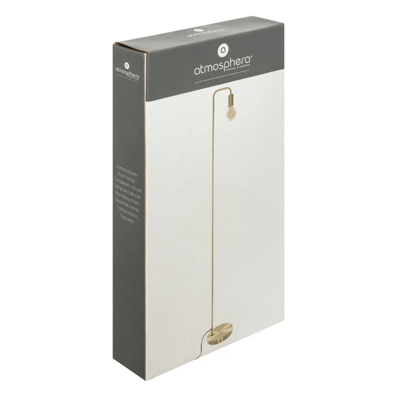 Lampadaire "Keli" métal doré H150cm
