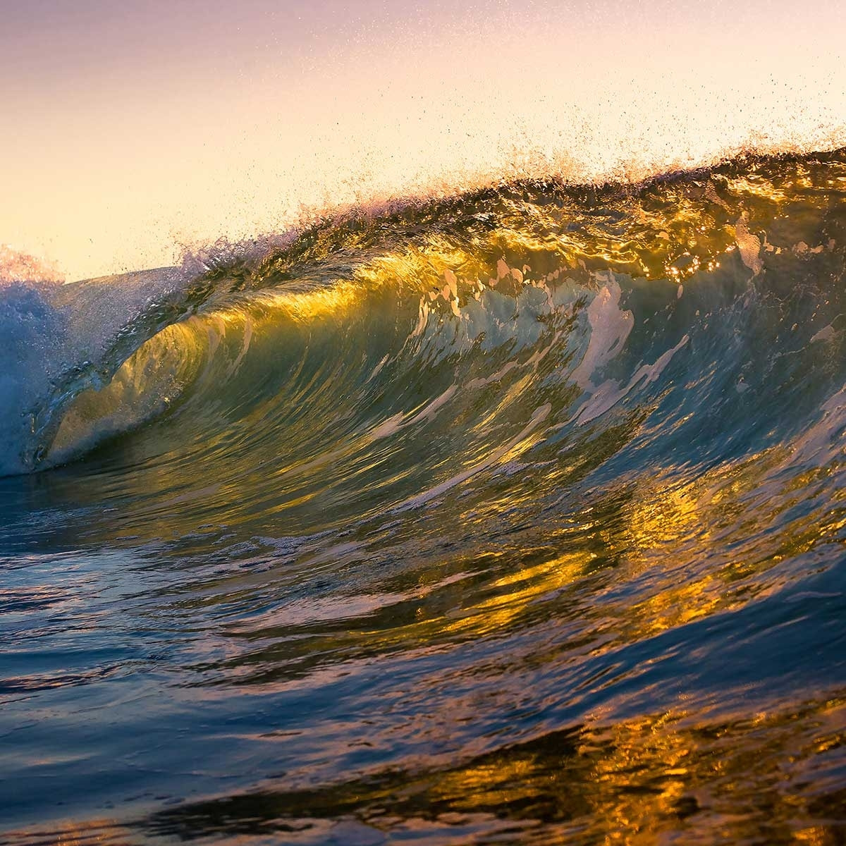 Tableau jolie coucher de soleil Tableau alu Dibond