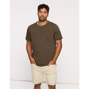 Camiseta Manga Corta Caqui - Button