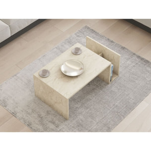 Table basse rectangulaire 2 niches - NERIS