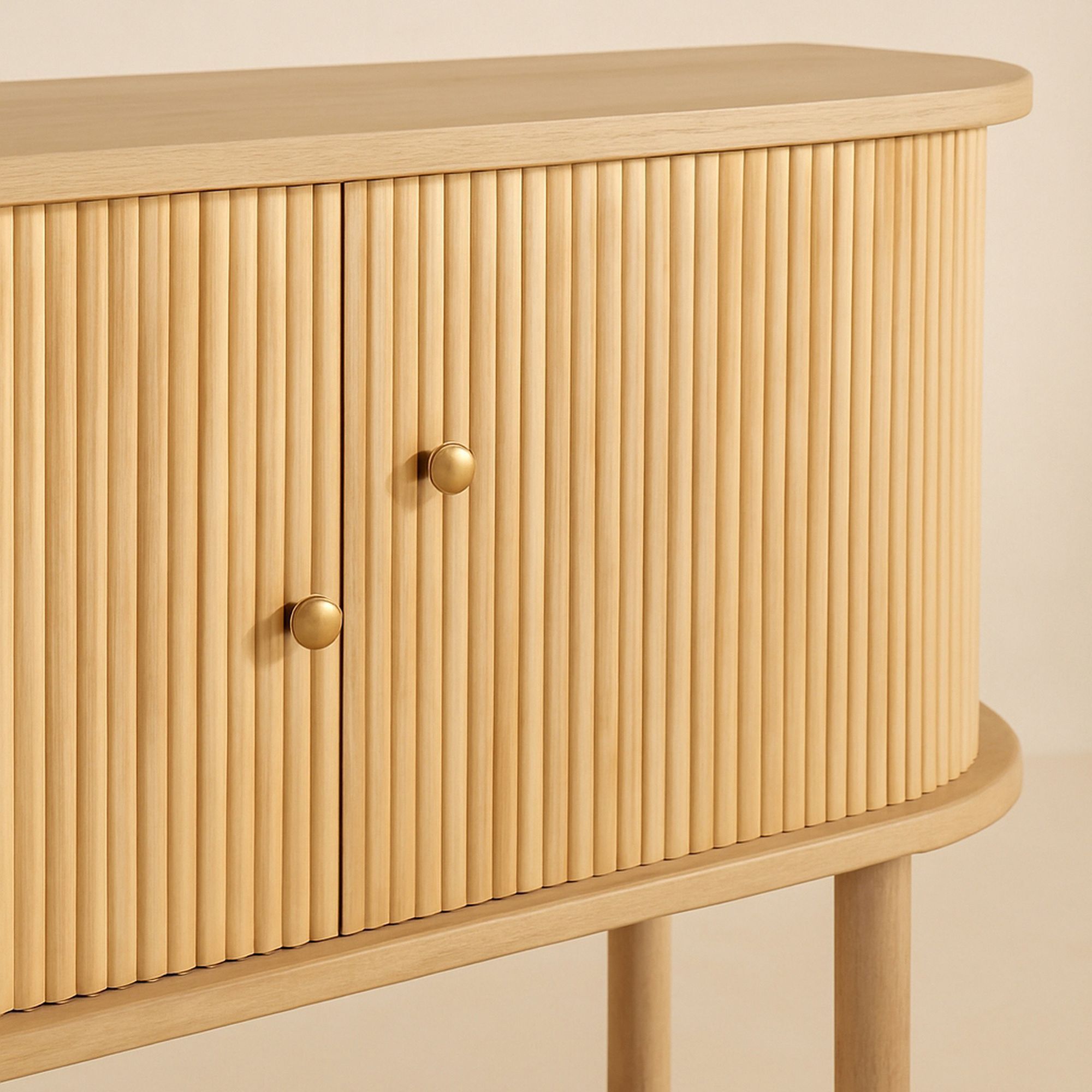 Bahut en bois clair avec portes coulissantes HECTOR