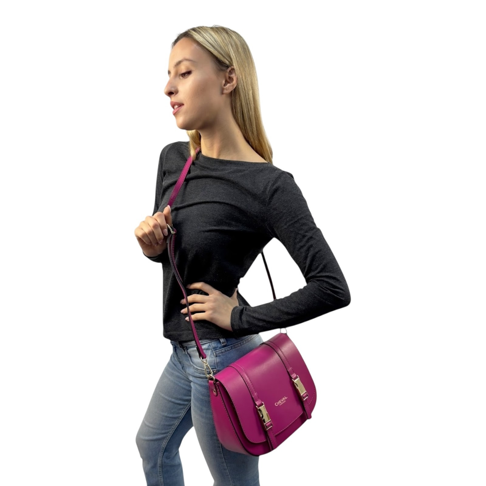 Borsa a tracolla Cheval Firenze Alice Fucsia