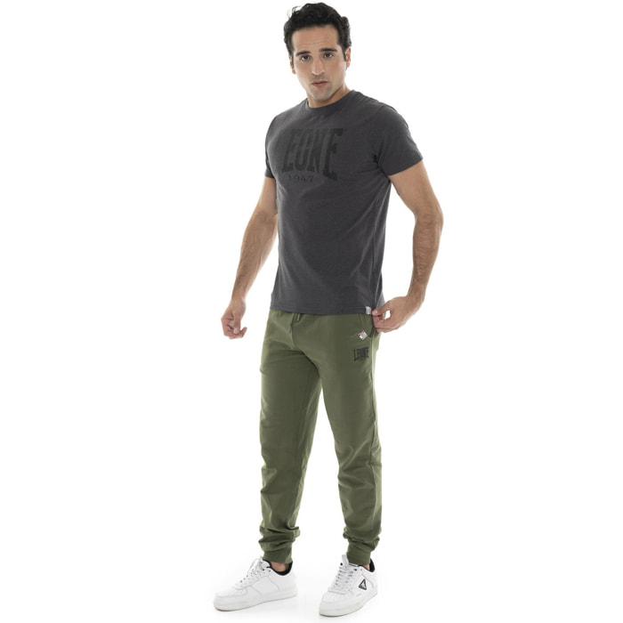 Pantalón de deporte de invierno para hombre con pequeño logo "Basic" en el puño