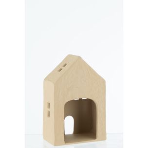 J-Line bougeoir Maison Agra - aluminium - blanc