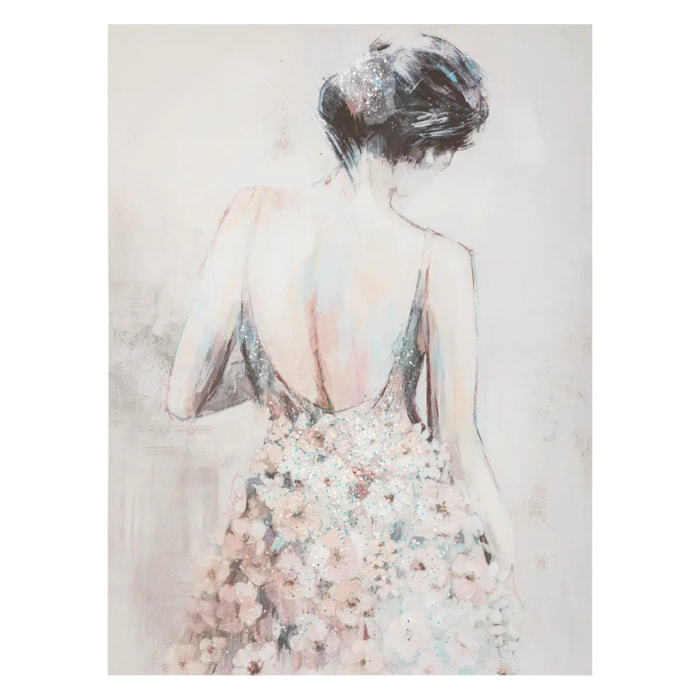 Toile "Tiya - bois - 58x78 cm