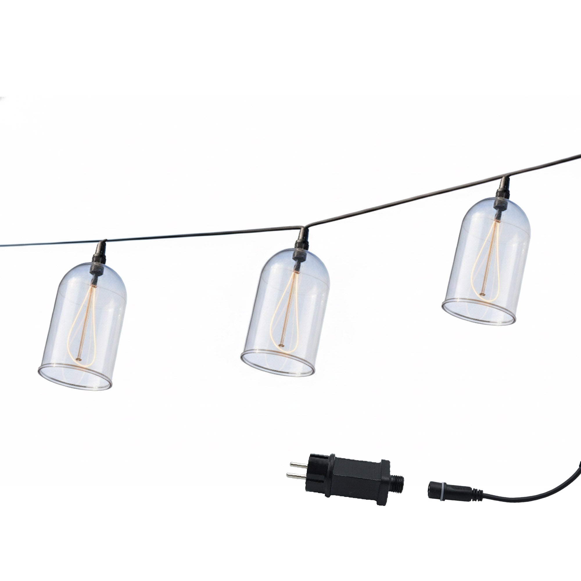 Guirlande filament GLOW 8 cloches 15M