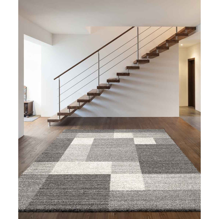 Tappeto Moderno Soggiorno Salotto Grigio