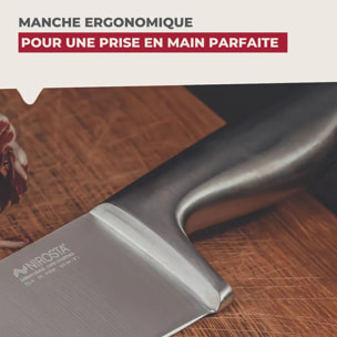 Ensemble de 2 Couteaux de chef 33 cm en inox Nirosta Star