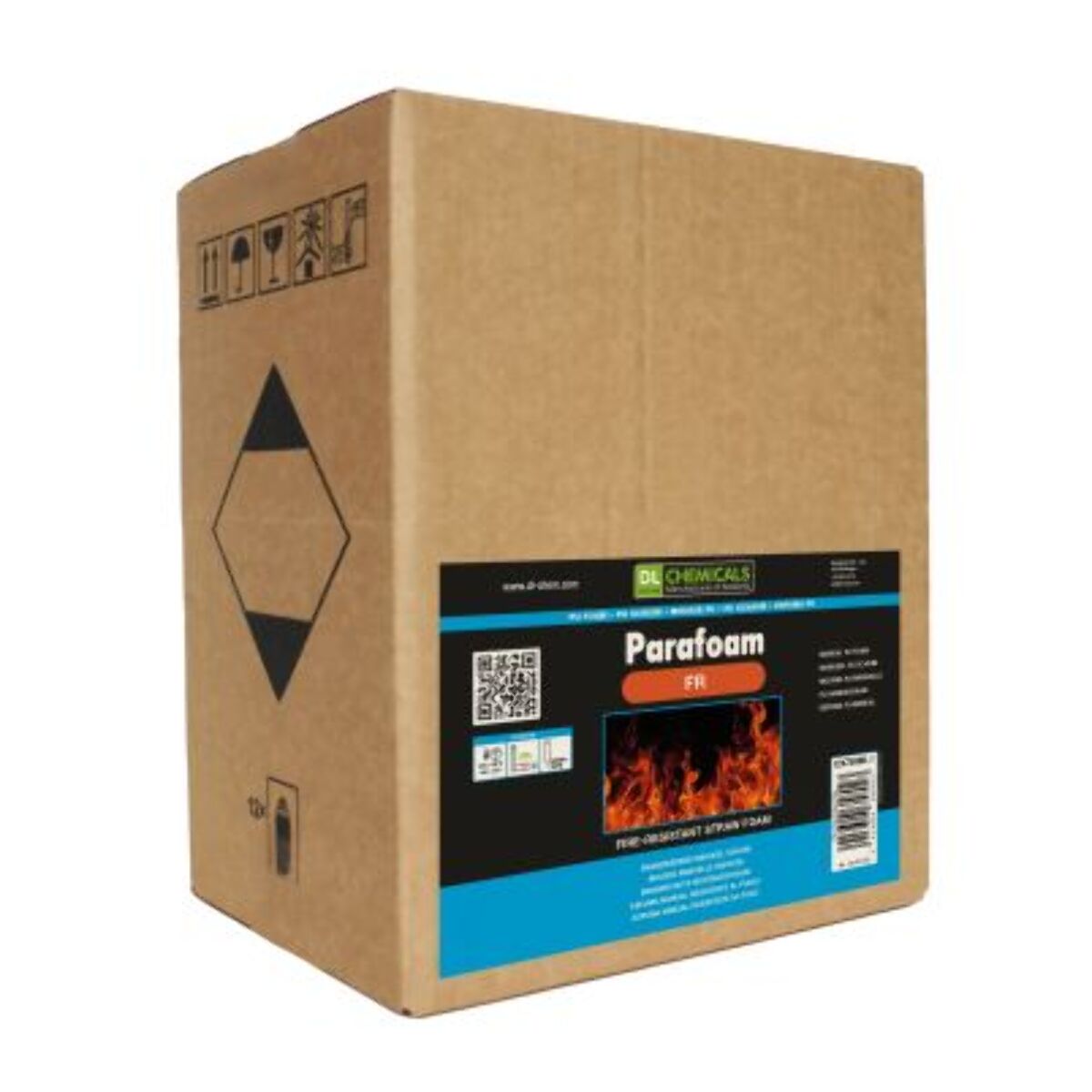 Mousse polyuréthane Parafoam FR DL CHEMICALS - Coupe feu type FR - Cartouche de 750 ml - Lot de 12 - 0900018N000049