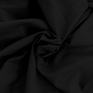 LENZUOLO SOTTO CON ANGOLI 35CM ELEGANT MICROFIBRA MADE IN ITALY - MATRIMONIALE MAXI NERO