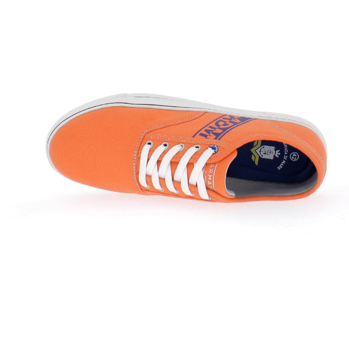 Armata di Mare Scarpe Uomo Sneakers Stringate Basse con Soletta Rimovibile in Memory Foam AMU SS23M312 Orange