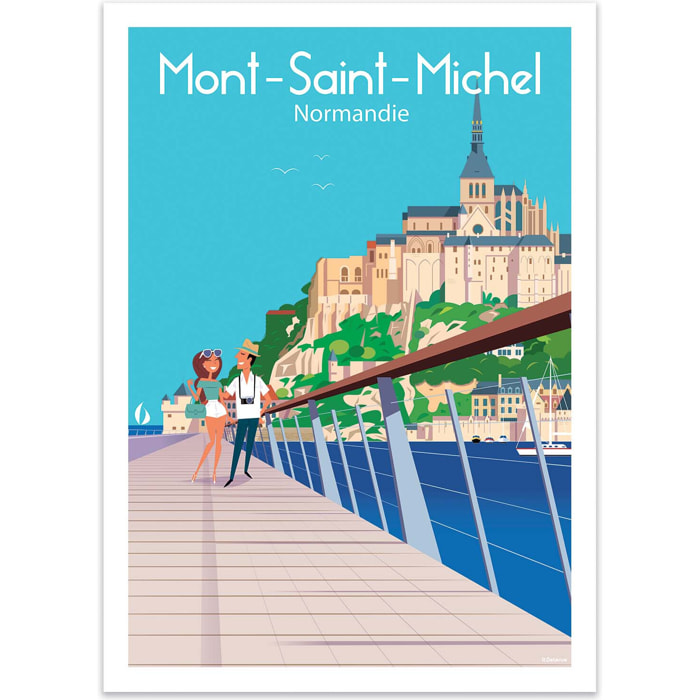 Affiche - Mont Saint-Michel - Raphael Delerue
